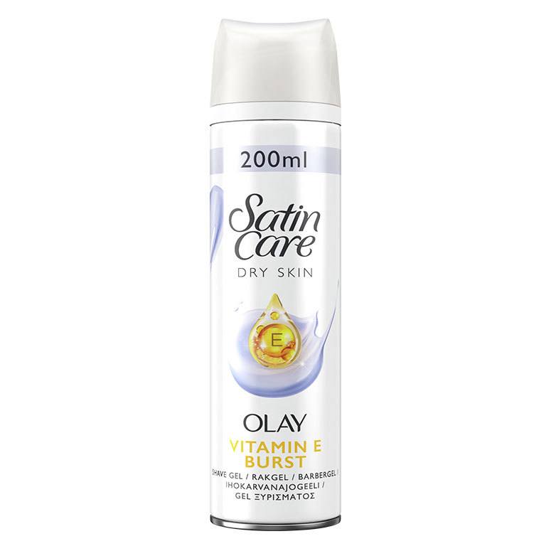 Gillette Venus Satin Care With Olay Shaving Gel Dry Skin 200ml