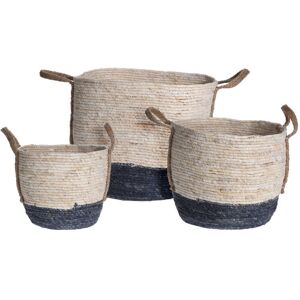 Excellent Houseware Basket Set Black