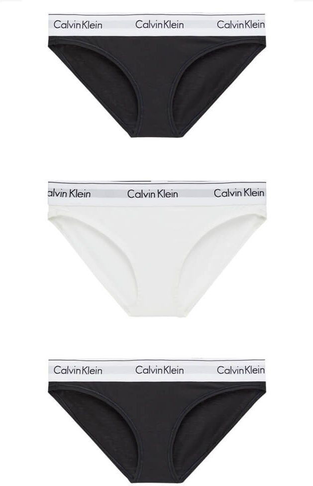 Calvin Klein Bikini Briefs 3-pack Black/White - L