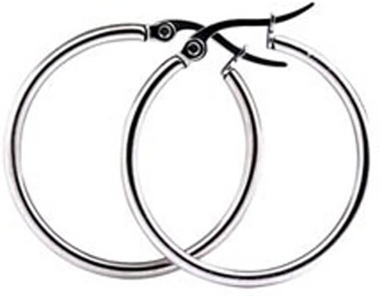 Everneed Mille - Silver Hoop Earrings Small