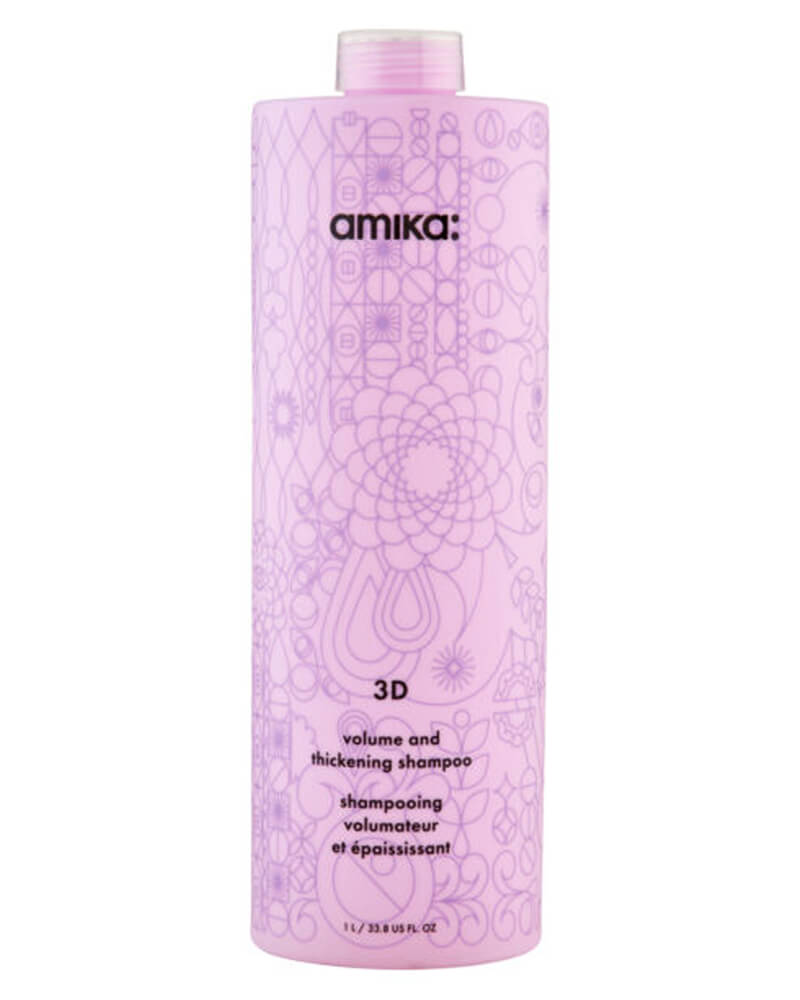 Amika: 3D Volume And Thickening Shampoo 1000 ml