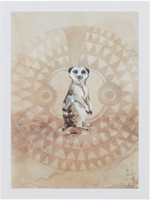 MEERCAT poster 30x40 cm Beige