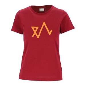 Twentyfour Logo T-Skjorte Dame 36 Mørk Rød