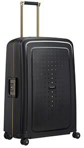 Samsonite S'Cure DLX, hard lett medium koffert M 69 cm/79L Black Gold