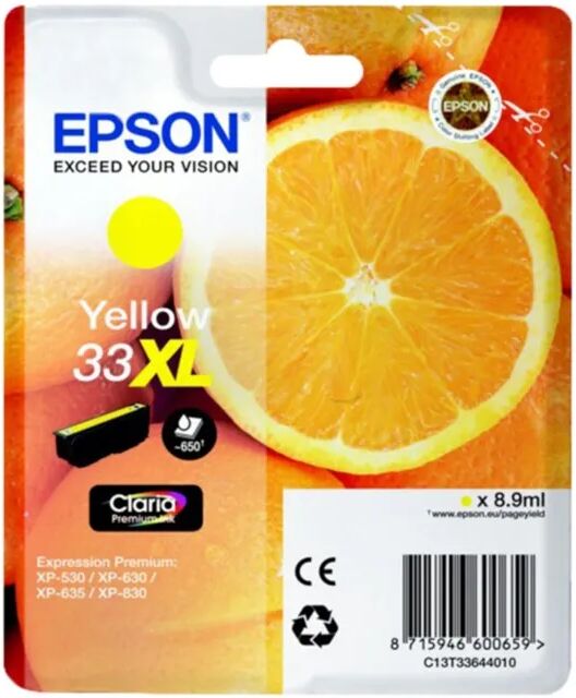 Epson T3364 blekkpatron, gul XL