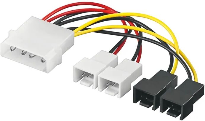 Adapterkabel for vifter, 4-pinners Molex