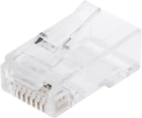 Luxorparts RJ45-kontakt for rund Cat. 6 UTP-kabel, 20-pk.