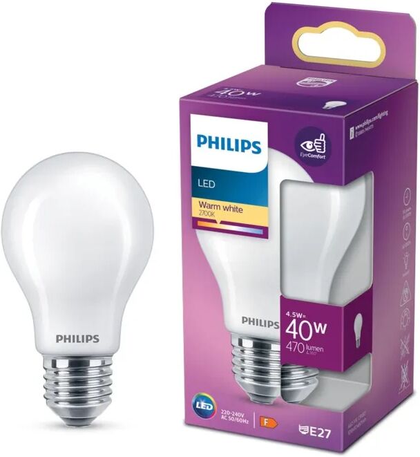 Philips LED-globepære E27 470 lm