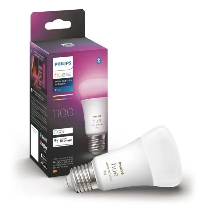 Philips Hue Color Ambiance Smart LED-pære E27 800 lm 1-pk.