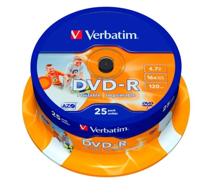 Verbatim DVD-R Inkjet, 25-pk.