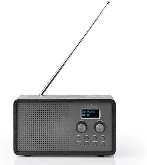 Radio med Dab+ og oppladbart batteri