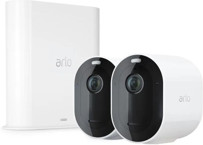 Arlo Pro 3 Overvåkingssystem - hvit med to kameraer