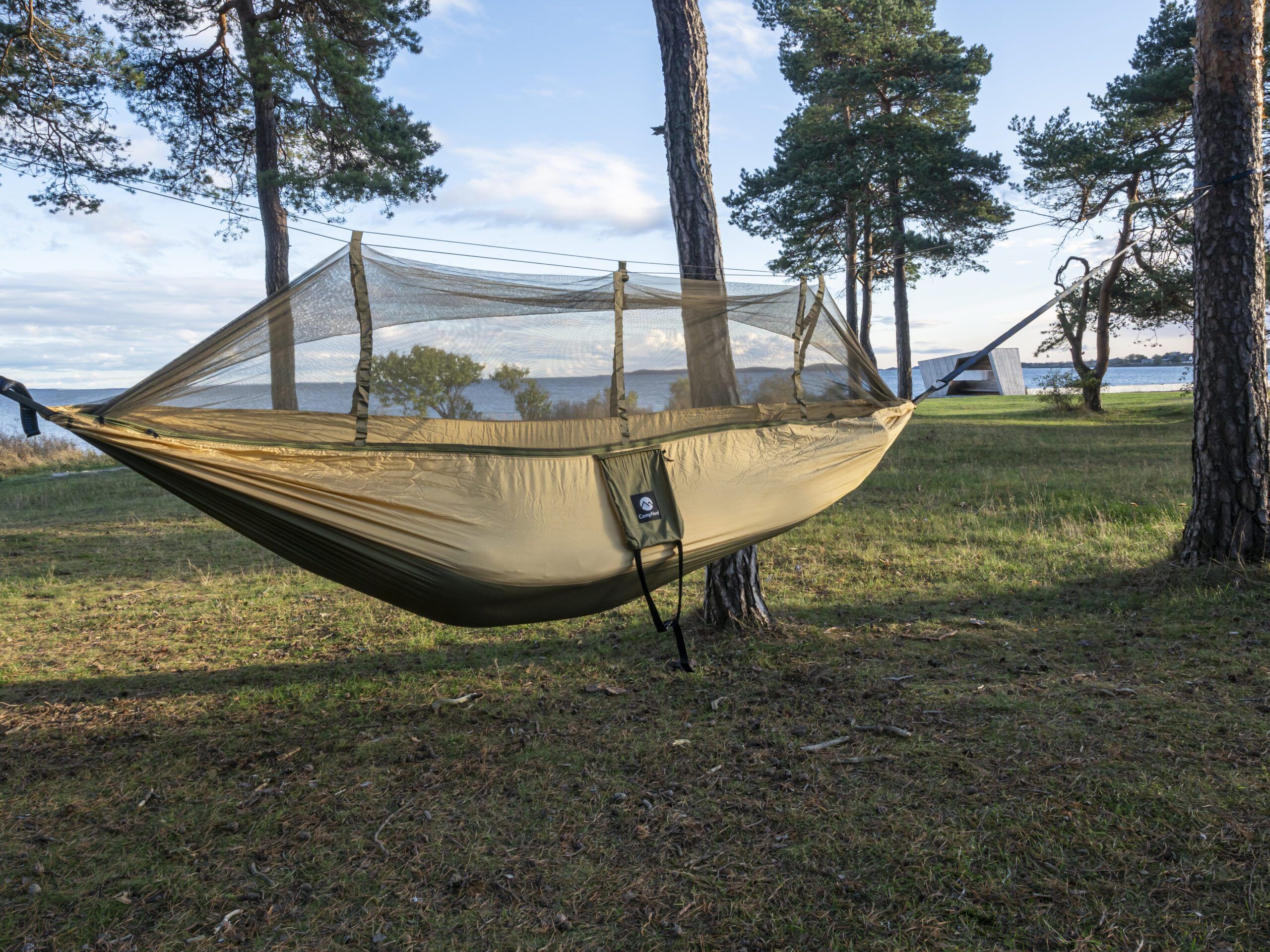 CampNord Premium Campnord Hengekøye Med Myggnetting - Henges Opp På 1-2-3! (Farger: Army Green)