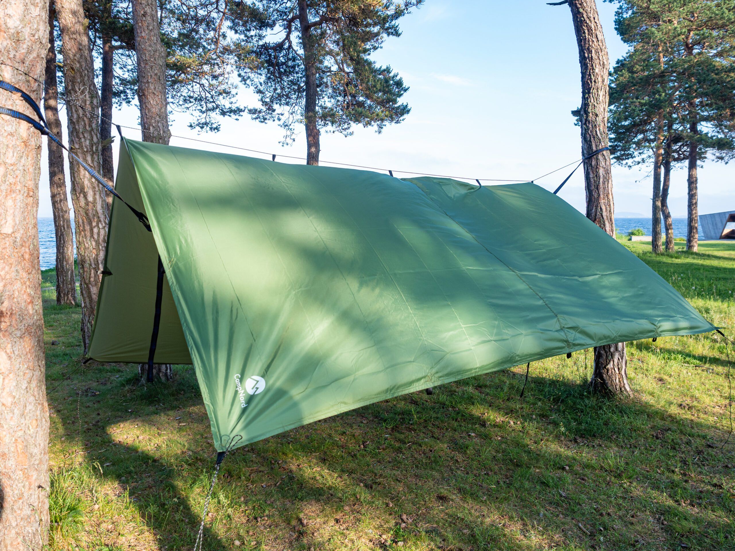 Campnord Tarp/oversegl Med 19 Løkker - 3x3 M (Farger: Grønn)