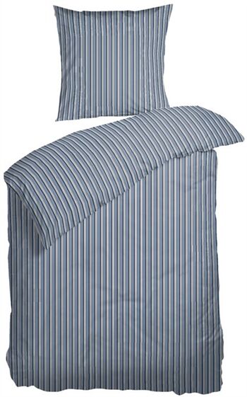 Nordisk tekstil Sengetøy - Nordisk Tekstil - Runner Blue - 100% Bomullssateng - 140x200 Cm