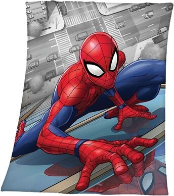 Borg Living Fleece Teppe - Spiderman - 120x140 Cm