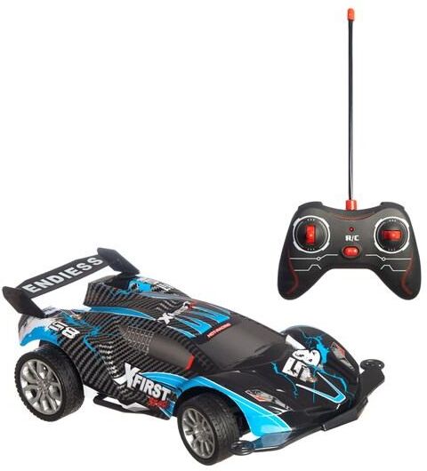 Fusion, R/C 1:16 Sportbil med belysning, blå