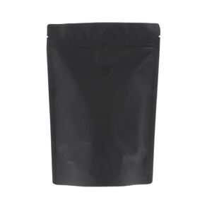 Kaffebox 70g Coffee Pouch / bag - Matt Black with Valve