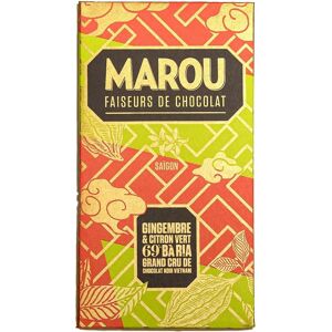 Kaffebox Marou Ginger & Lime Ba Ria 69% Ben Tre Dark Chocolate