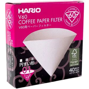 Kaffebox V60 01 Papirfilter - eske med 40 stk