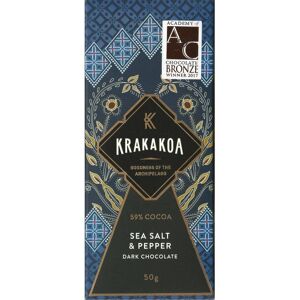 Kaffebox Krakakoa – Chocolate with Sea Salt & Pepper Craft Chocolate Bar