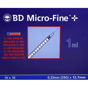Bd Microfine Spr 1ml 12,7mm