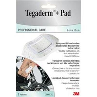 Tegaderm +pad Vannt Kompr 9x10