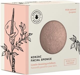 Konjac Facial Sponge, Pink Clay