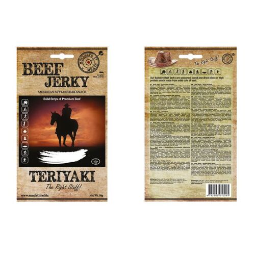 Beef Jerky, 50 G, Teriyaki