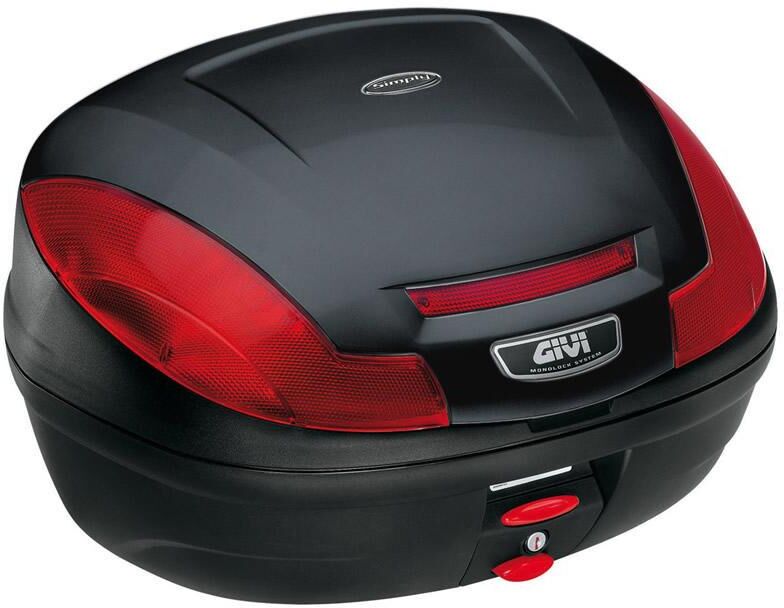 Givi E470n Monolock Toppboks 47 Liter - Sort 325x425x555mm, Maks 3kg