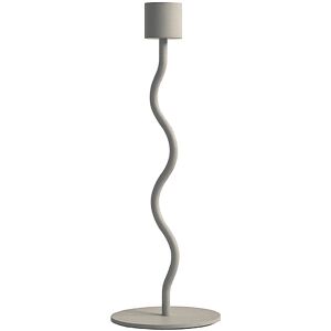Cooee Design Lysestake Curved - 24 cm Beige Cooee Design Lysestake Curved - 24 cm Beige
