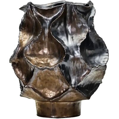 house doctor Vase, Hdwaves, Antik Metallisk ONE SIZE Brown ONE SIZE house doctor Vase, Hdwaves, Antik Metallisk ONE SIZE Brown ONE SIZE