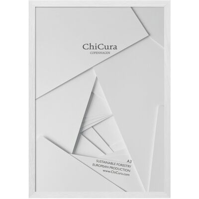 ChiCura Wooden Frame - A3 - Glass 29.7X42CM White 29.7X42CM ChiCura Wooden Frame - A3 - Glass 29.7X42CM White 29.7X42CM