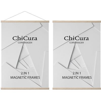 ChiCura 2 In 1 Magnetic Frame 16 CM Brown 16 CM ChiCura 2 In 1 Magnetic Frame 16 CM Brown 16 CM
