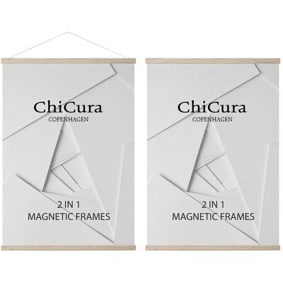 ChiCura 2 In 1 Magnetic Frame 31 cm Brown 31 cm ChiCura 2 In 1 Magnetic Frame 31 cm Brown 31 cm