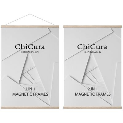 ChiCura - Magnetisk plakatholder - Eik 70 cm ChiCura - Magnetisk plakatholder - Eik 70 cm