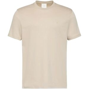 Calvin Ss Supima Chest Emb Crewneck Tee M Beige M Calvin Ss Supima Chest Emb Crewneck Tee M Beige M