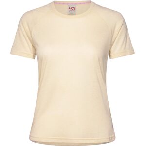 Kari Traa Henni Tee - Beige - V-hals - Ullblanding - Korte raglan-ermer - T-skjorte Kari Traa Henni Tee - Beige - V-hals - Ullblanding - Korte raglan-ermer - T-skjorte