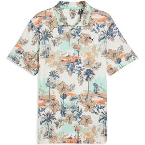 PUMA Golf Cloudspun Palm Polo - Lc L Cream L PUMA Golf Cloudspun Palm Polo - Lc L Cream L