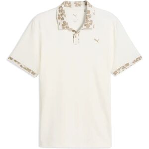 PUMA Golf Modalon Floral Rib Polo - Lc S Cream S PUMA Golf Modalon Floral Rib Polo - Lc S Cream S