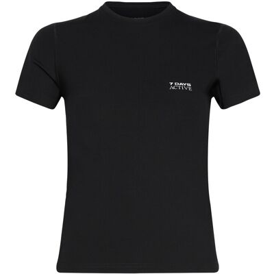7 DAYS Active Womens Short Sleeve Training Tee L Black L 7 DAYS Active Womens Short Sleeve Training Tee L Black L