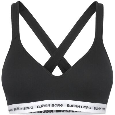 Björn Borg Logo Bralette L Black L Björn Borg Logo Bralette L Black L