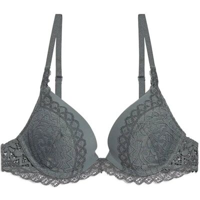 Etam Dream - Push Up Bra B x 90 Grey B x 90 Etam Dream - Push Up Bra B x 90 Grey B x 90