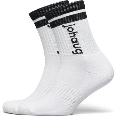 Johaug Retro Sports Socks 2Pk 39-41 White 39-41 Johaug Retro Sports Socks 2Pk 39-41 White 39-41