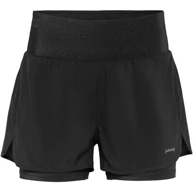 Johaug Impact Shorts 2 In 1 L Black L Johaug Impact Shorts 2 In 1 L Black L