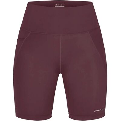 Röhnisch Flattering High Waist Bike Tights XS Burgundy XS Röhnisch Flattering High Waist Bike Tights XS Burgundy XS
