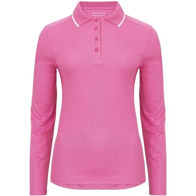 Röhnisch Miriam Long Sleeve Poloshirt XS Pink XS Röhnisch Miriam Long Sleeve Poloshirt XS Pink XS