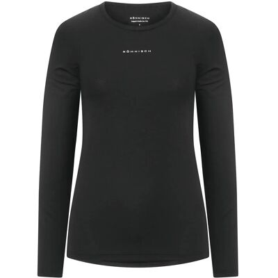 Röhnisch Jacquard Ls Top M Black M Röhnisch Jacquard Ls Top M Black M
