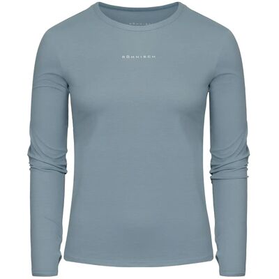 Röhnisch Jacquard Ls Top L Blue L Röhnisch Jacquard Ls Top L Blue L