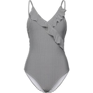 Becksöndergaard Striba Bly Frill Swimsuit S Navy S Becksöndergaard Striba Bly Frill Swimsuit S Navy S
